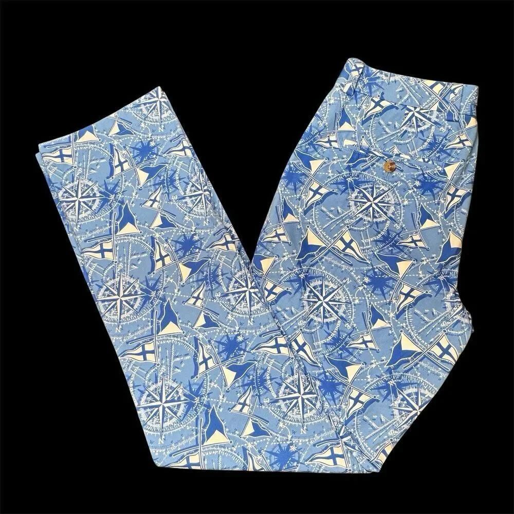 Vineyard Vines 30x32 Pants Slim Fit Breaker Sailing Beach Preppy Resort Nautical